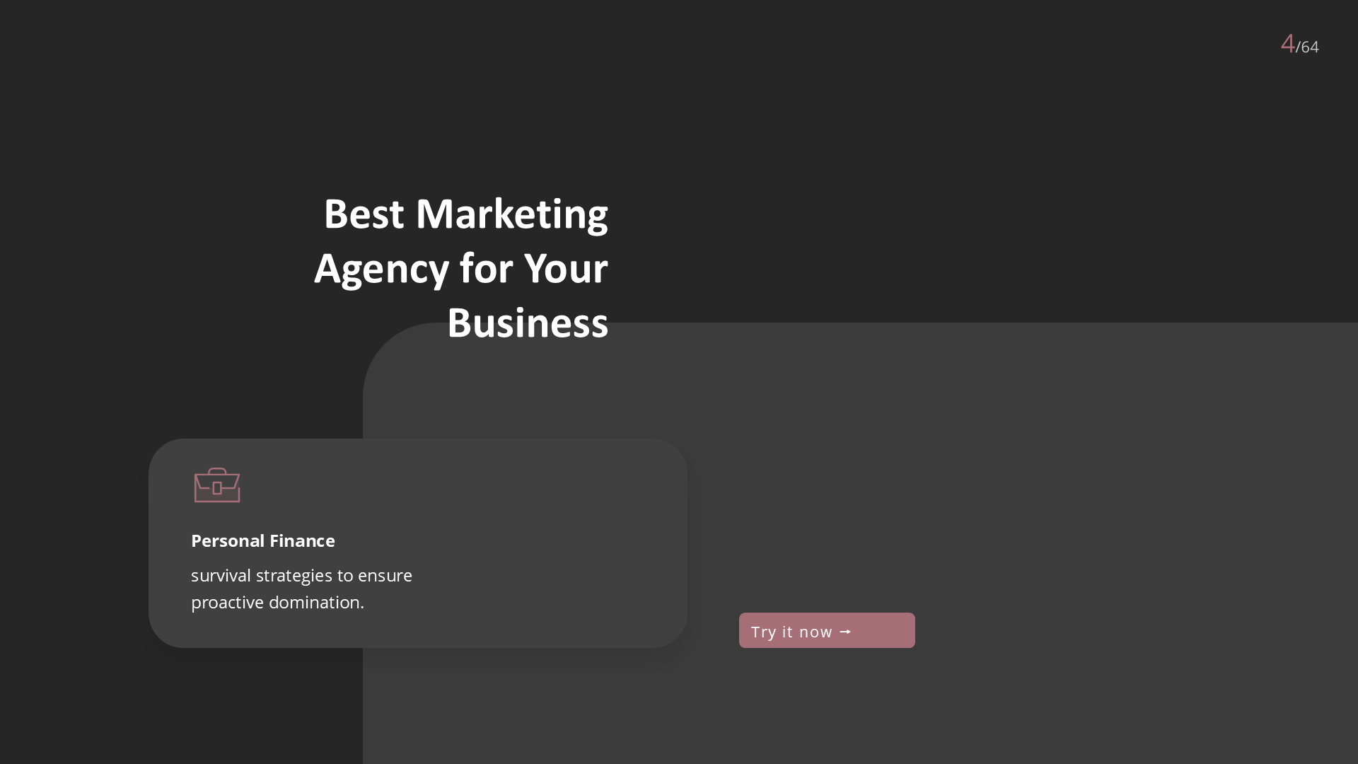 Marketic Dark slide 4